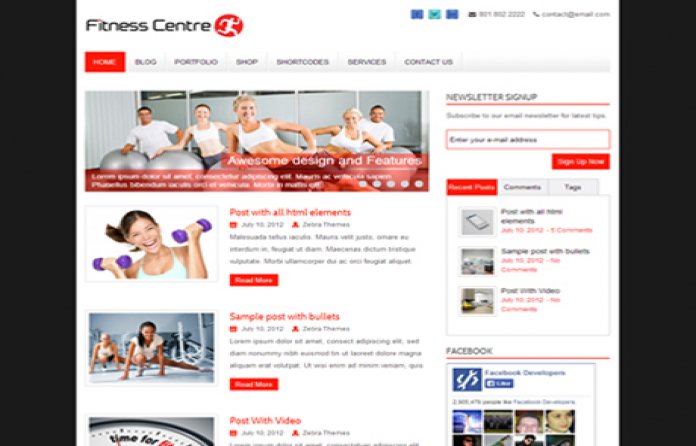 FitnessCenter WordPress Theme