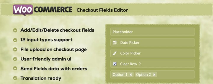 WC Checkout Fields Editor