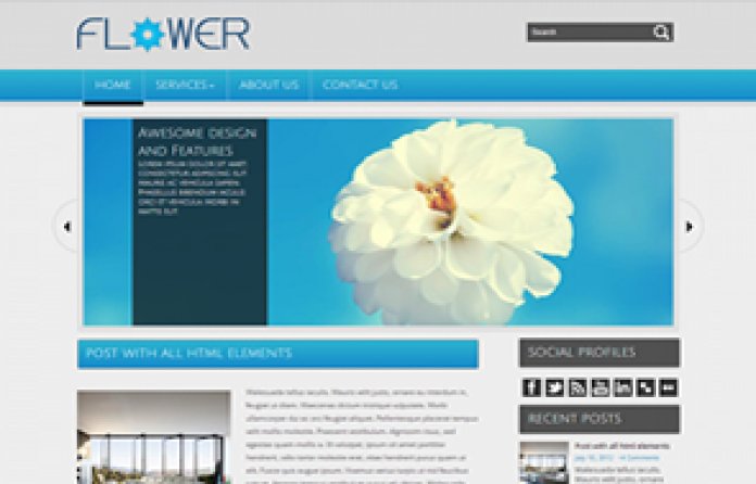 Flower WordPress Theme