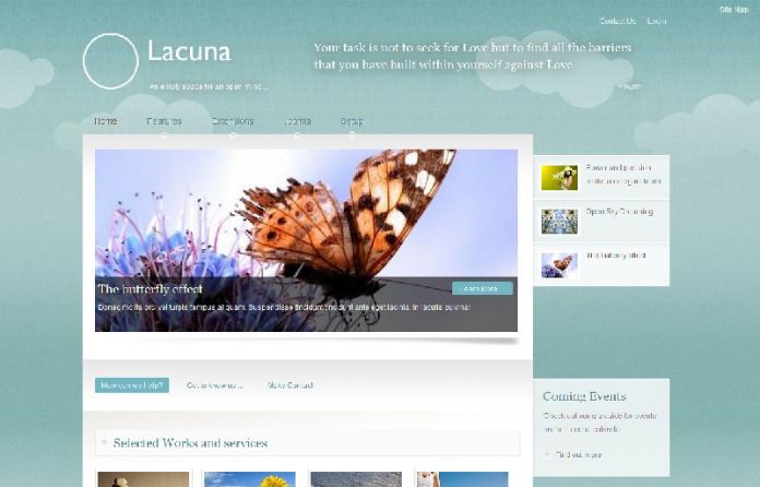 Lacuna - A fun Joomla Template