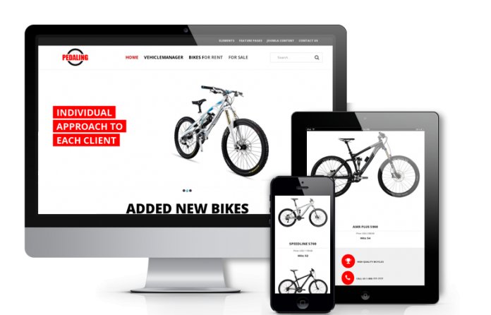 OS Pedaling - bike Joomla template