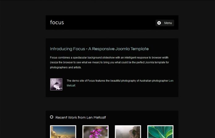 Focus - A responsive Joomla Template