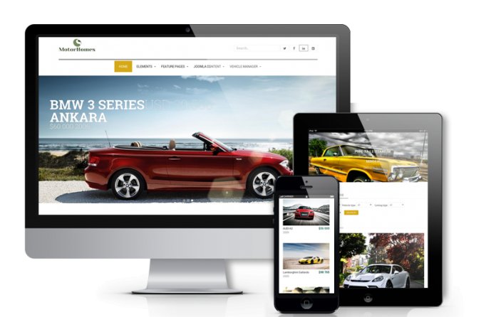 Motor Homes - Car  Dealer Website Design