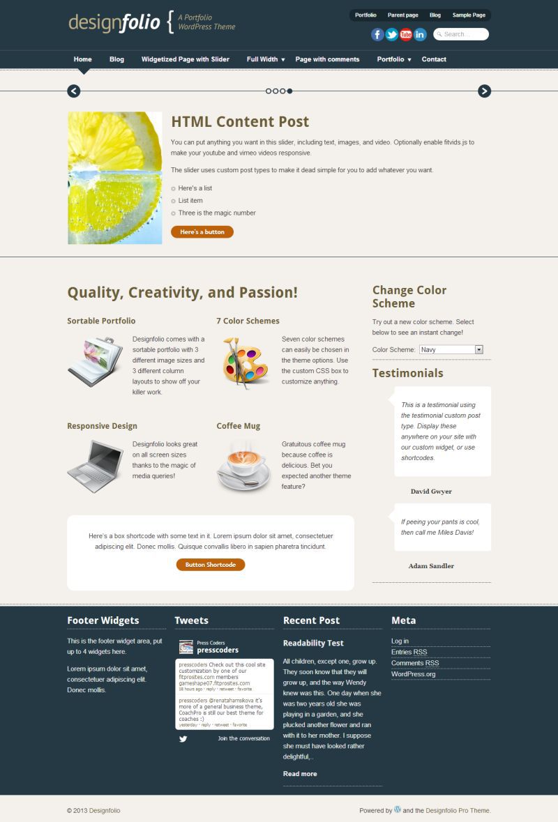 Designfolio - Templates - cmsgadget.com - Free and Premium Wordpress ...