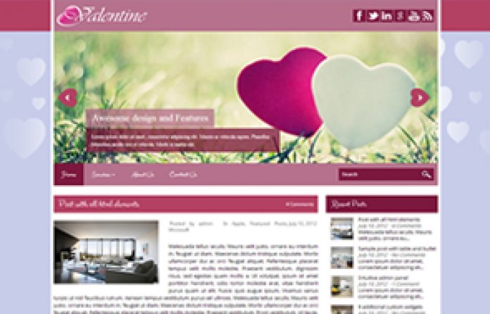 Valentine WordPress Theme