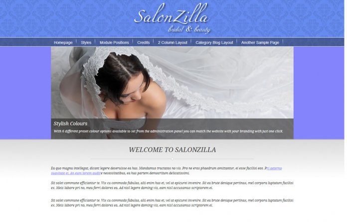 Salonzilla - Beauty Salon / Hair salon joomla template