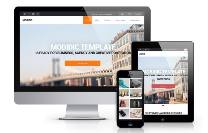 OS Mobidic - template for business and agencies