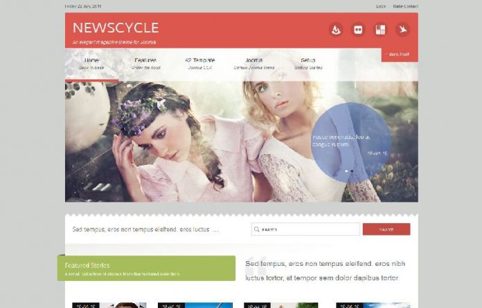 Newscycle - A bold and beautiful Joomla Template 
