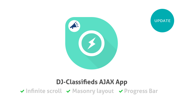Ajax-app-DJ-Classifieds-masonry