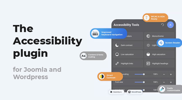 DJ-Accessibility plugin for Joomla and WordPress