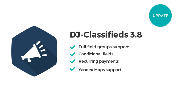 DJ-Classifieds 3.8 release